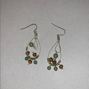 Green earrings
